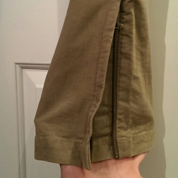 VTG 90's BCBG Max Azria Velour Zippered Flare Jean - Picture 4 of 8